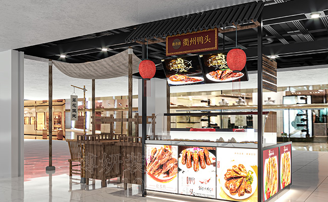 杭州小吃店装修设计_案例效果图 2