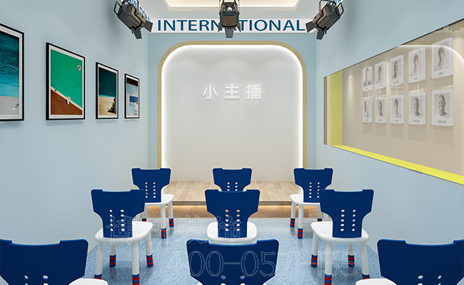 杭州少儿培训学校装修设计_案例效果图 2