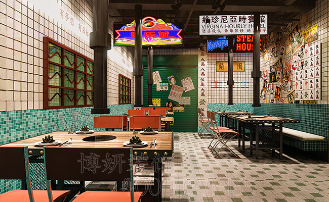 港式餐厅装修,餐饮店装修,杭州港式餐厅装修,杭州网红餐厅装修,杭州港式餐厅设计