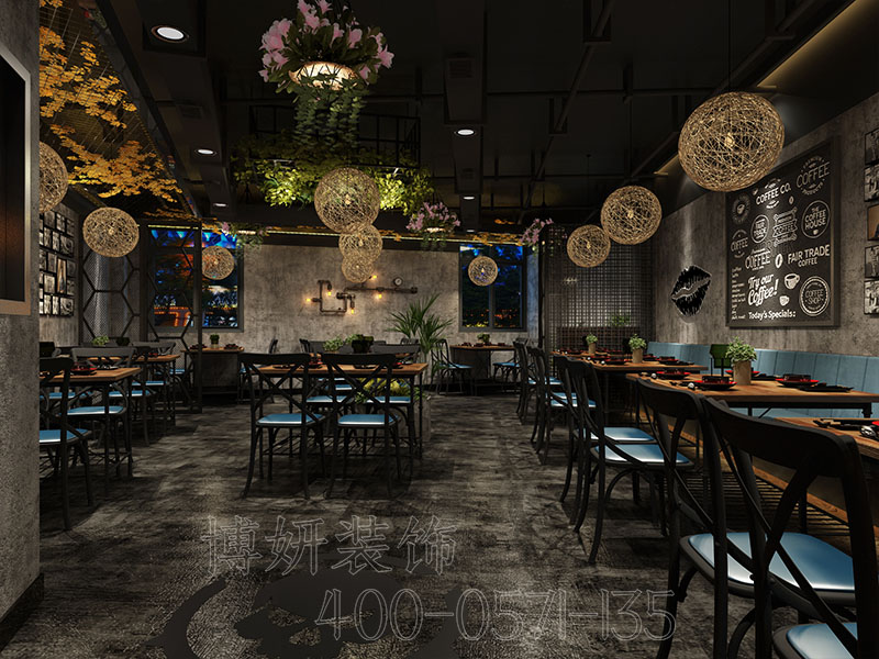杭州烤鱼店装修案例效果图 4