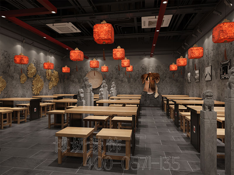 杭州麻辣烫店装修设计案例效果图 5