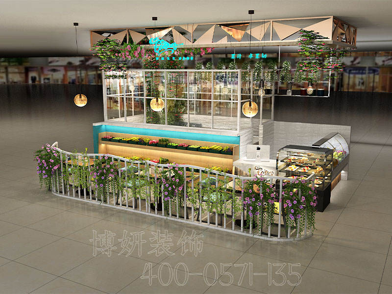 杭州沙拉店装修设计-案例效果图 2