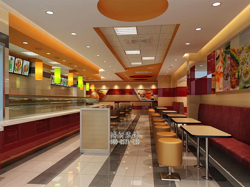 杭州快餐店装修设计-案例效果图 4