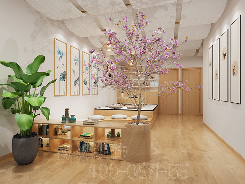日式美容店装修设计,杭州美容店装修,杭州美容店装修案例