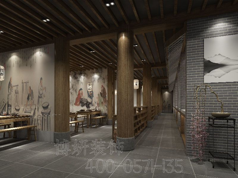杭州专业中式餐厅装修设计，餐厅装修公司哪家可靠？