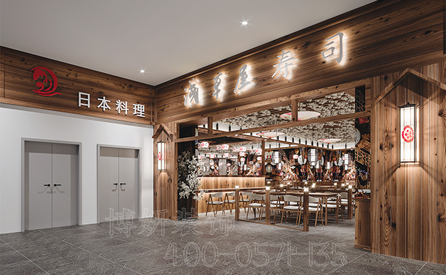日料店装修设计案例,日料店装修,杭州日料店装修