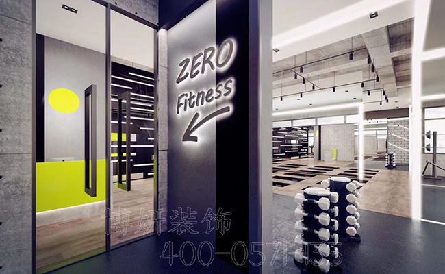 杭州健身房装修案例,健身房装修,杭州健身房装修