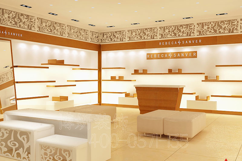 精品鞋店装修设计,鞋店案例效果图
