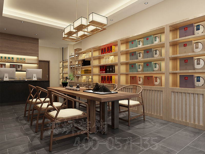 杭州茶叶店装修,茶叶店铺装修,杭州茶叶店面装修
