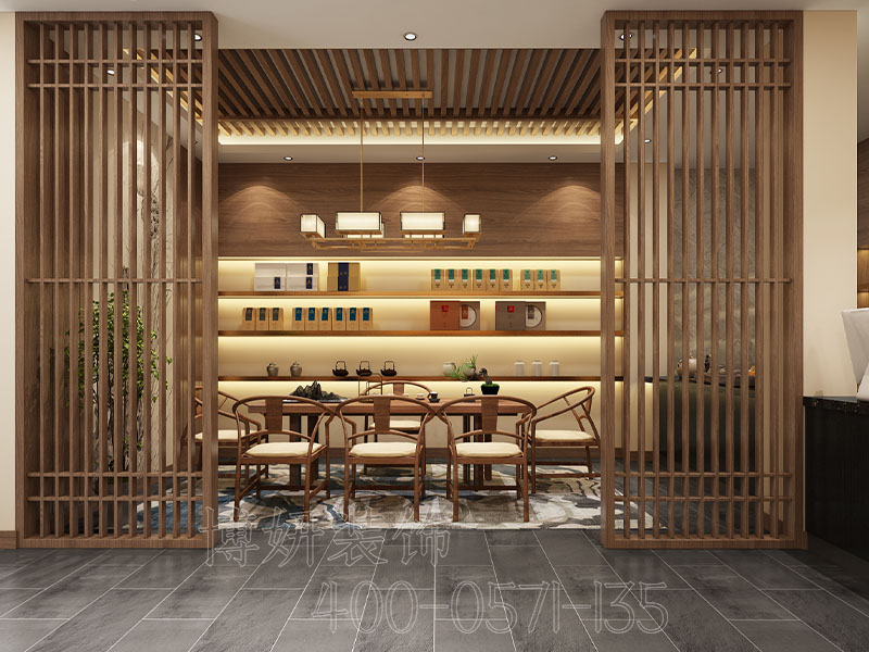 杭州茶叶店装修设计-专业茶叶店装修效果图