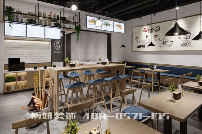 杭州快餐店装修设计,杭州餐厅装修设计公司,快餐店装修