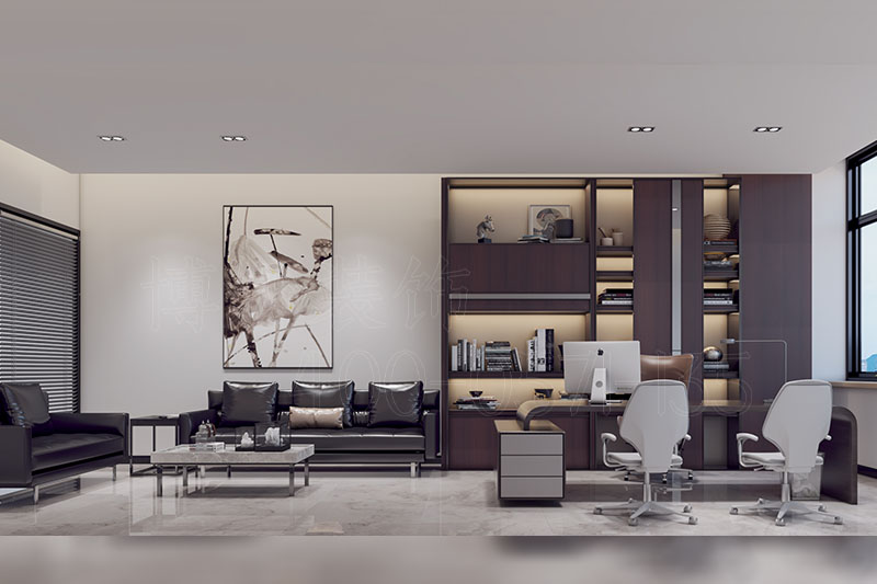 杭州生物科技公司办公室装修设计效果案例展示 7