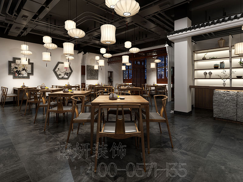 杭州餐饮空间装修设计公司，专业餐饮店铺装修效果图
