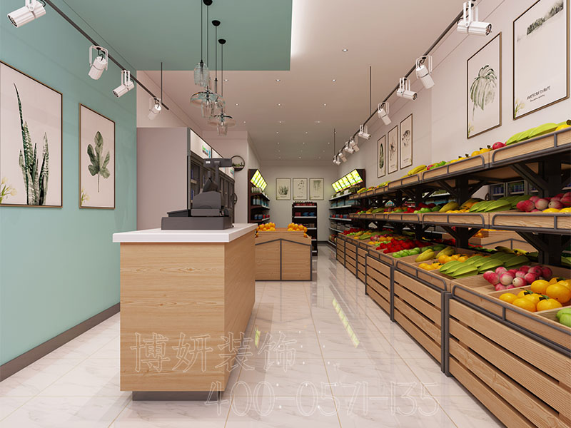 杭州水果店装修设计公司,杭州水果店装修设计效果案例,杭州专业的水果店设计规格