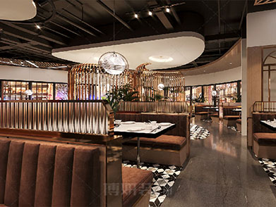 杭州大型火锅店装修设计-案例效果图