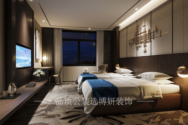 杭州酒店客房装修设计,杭州酒店装潢设计公司,杭州酒店装修效果图,杭州装修公司